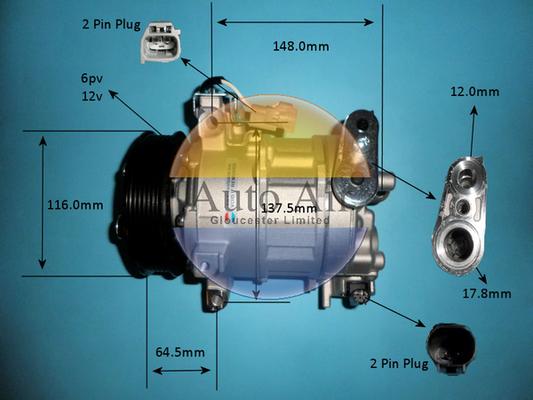 Auto Air Gloucester 14-8724P - Compressore, Climatizzatore autozon.pro