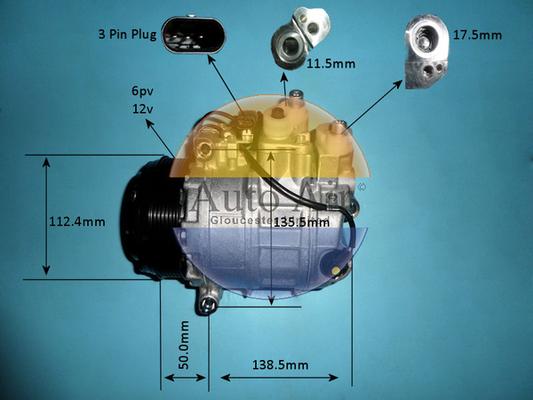 Auto Air Gloucester 14-8726P - Compressore, Climatizzatore autozon.pro