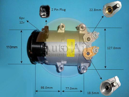 Auto Air Gloucester 14-2091 - Compressore, Climatizzatore autozon.pro