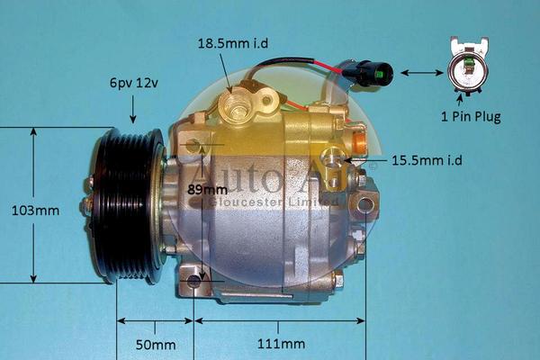 Auto Air Gloucester 14-2093P - Compressore, Climatizzatore autozon.pro