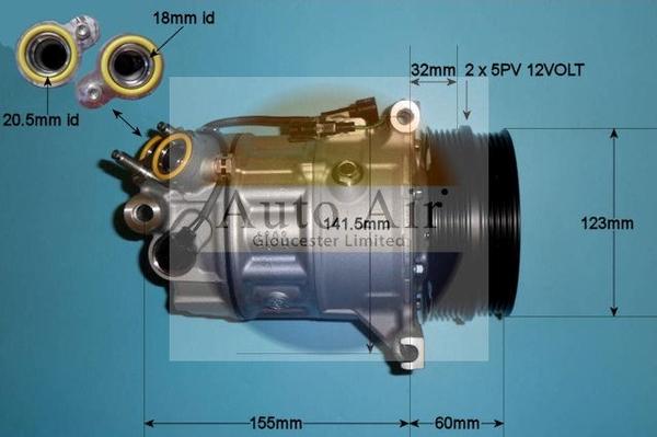 Auto Air Gloucester 14-2068 - Compressore, Climatizzatore autozon.pro