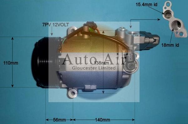 Auto Air Gloucester 14-2084P - Compressore, Climatizzatore autozon.pro