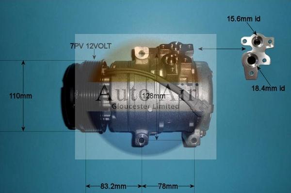 Auto Air Gloucester 14-2077 - Compressore, Climatizzatore autozon.pro