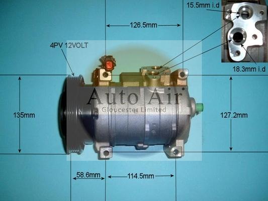 Auto Air Gloucester 14-7497 - Compressore, Climatizzatore autozon.pro