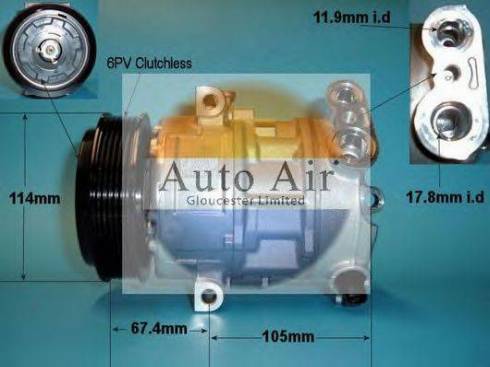 Auto Air Gloucester 14-7489 - Compressore, Climatizzatore autozon.pro