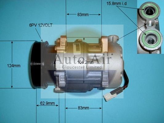 Auto Air Gloucester 14-7484R - Compressore, Climatizzatore autozon.pro