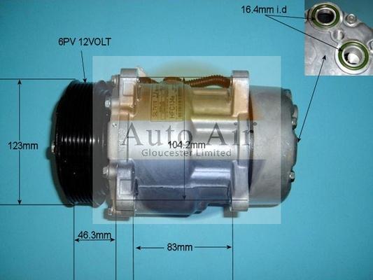 Auto Air Gloucester 14-7486P - Compressore, Climatizzatore autozon.pro