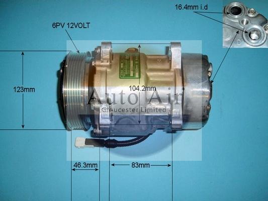 Auto Air Gloucester 14-7486 - Compressore, Climatizzatore autozon.pro