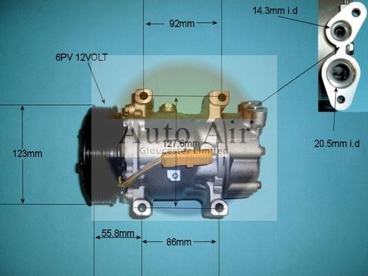 Auto Air Gloucester 14-7482P - Compressore, Climatizzatore autozon.pro