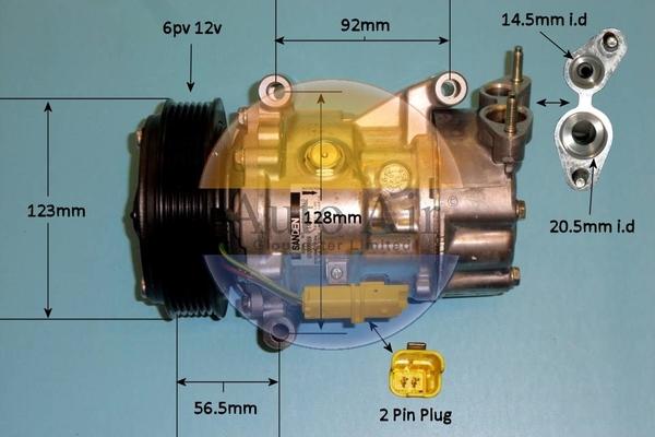 Auto Air Gloucester 14-7482 - Compressore, Climatizzatore autozon.pro