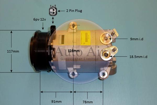 Auto Air Gloucester 14-7008 - Compressore, Climatizzatore autozon.pro