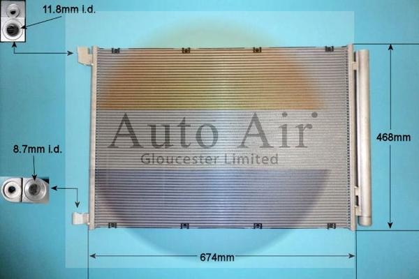 Auto Air Gloucester 16-9990 - Condensatore, Climatizzatore autozon.pro