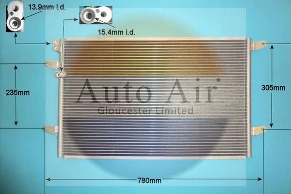 Auto Air Gloucester 16-9992 - Condensatore, Climatizzatore autozon.pro