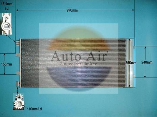 Auto Air Gloucester 16-9945 - Condensatore, Climatizzatore autozon.pro