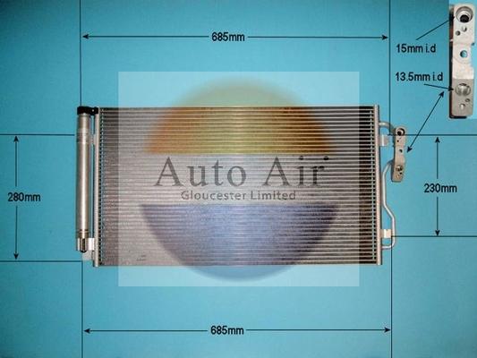 Auto Air Gloucester 16-9948A - Condensatore, Climatizzatore autozon.pro