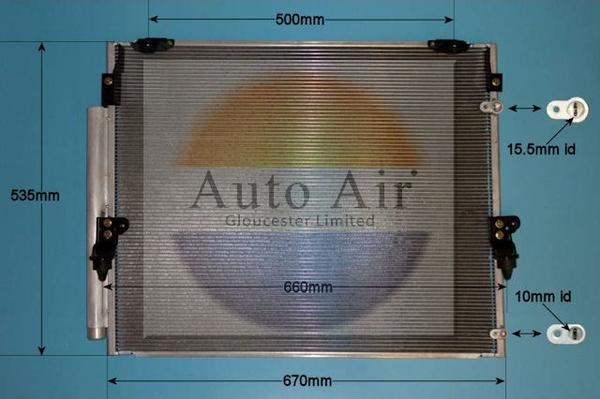 Auto Air Gloucester 16-9959 - Condensatore, Climatizzatore autozon.pro