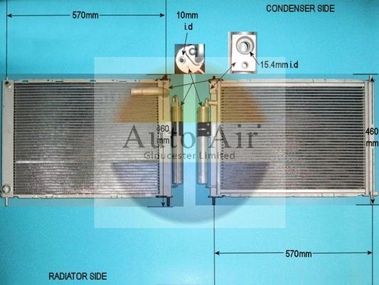 Auto Air Gloucester 16-9950 - Condensatore, Climatizzatore autozon.pro