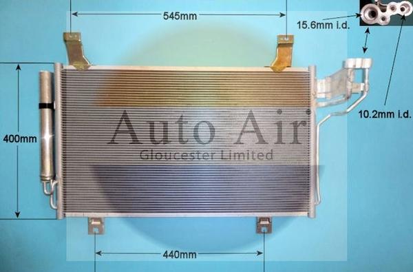 Auto Air Gloucester 16-9988 - Condensatore, Climatizzatore autozon.pro