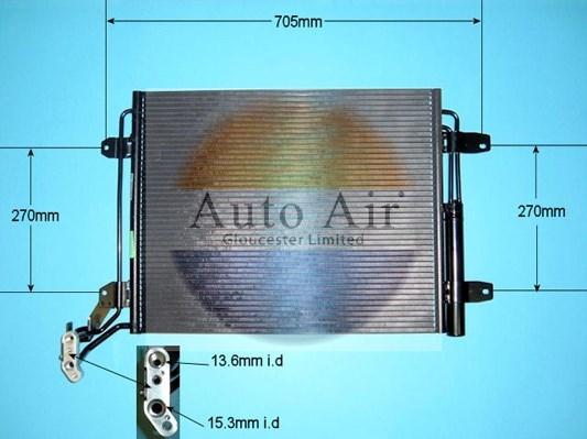 Auto Air Gloucester 16-9938 - Condensatore, Climatizzatore autozon.pro