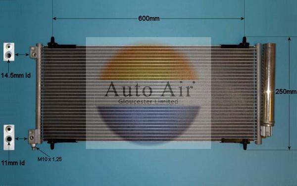 Auto Air Gloucester 16-9929 - Condensatore, Climatizzatore autozon.pro