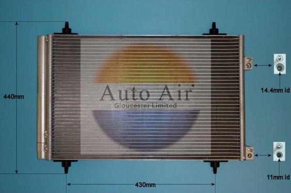 Auto Air Gloucester 16-9928 - Condensatore, Climatizzatore autozon.pro