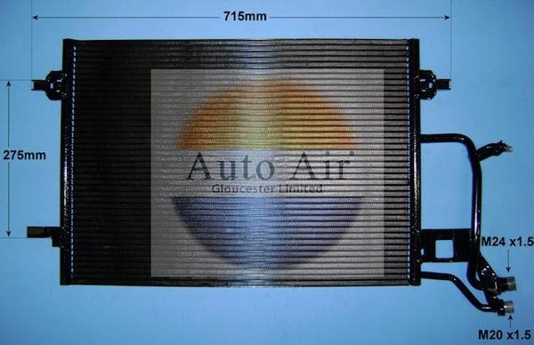 Auto Air Gloucester 16-9561 - Condensatore, Climatizzatore autozon.pro