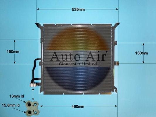 Auto Air Gloucester 16-9688 - Condensatore, Climatizzatore autozon.pro