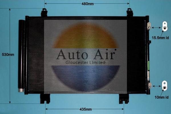 Auto Air Gloucester 16-9675 - Condensatore, Climatizzatore autozon.pro