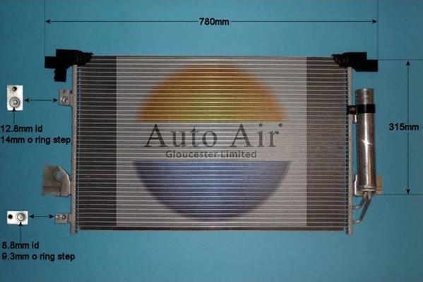 Auto Air Gloucester 16-9006 - Condensatore, Climatizzatore autozon.pro