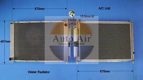 Auto Air Gloucester 16-9124A - Condensatore, Climatizzatore autozon.pro