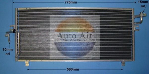 Auto Air Gloucester 16-9120 - Condensatore, Climatizzatore autozon.pro