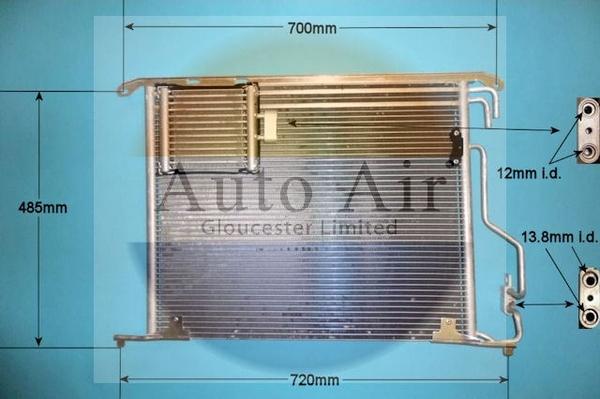 Auto Air Gloucester 16-9826 - Condensatore, Climatizzatore autozon.pro