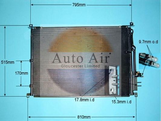 Auto Air Gloucester 16-9798 - Condensatore, Climatizzatore autozon.pro