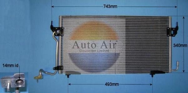 Auto Air Gloucester 16-9750 - Condensatore, Climatizzatore autozon.pro