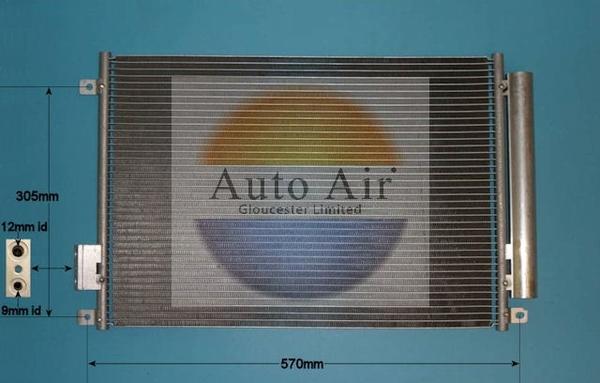 Auto Air Gloucester 16-9703 - Condensatore, Climatizzatore autozon.pro