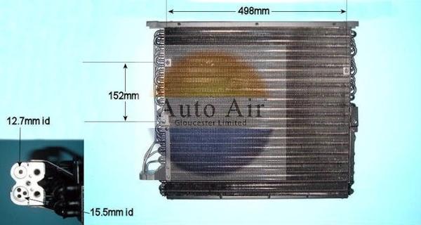 Auto Air Gloucester 16-6597 - Condensatore, Climatizzatore autozon.pro