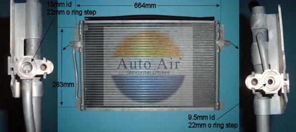 Auto Air Gloucester 16-6542 - Condensatore, Climatizzatore autozon.pro