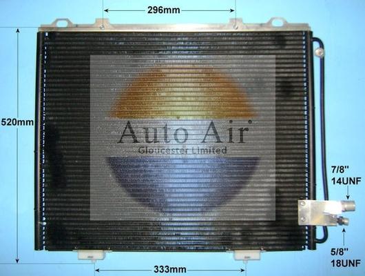 Auto Air Gloucester 16-6585 - Condensatore, Climatizzatore autozon.pro