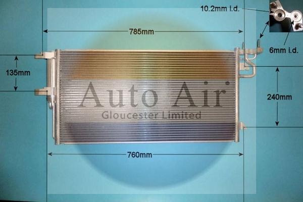 Auto Air Gloucester 16-6665 - Condensatore, Climatizzatore autozon.pro