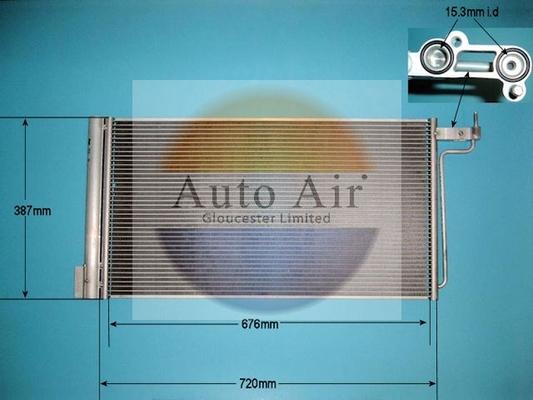 Auto Air Gloucester 16-6225 - Condensatore, Climatizzatore autozon.pro