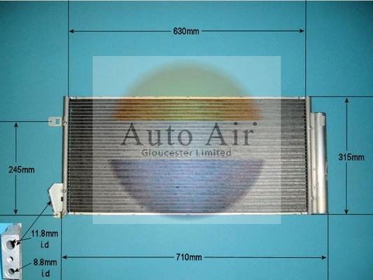 Auto Air Gloucester 16-6222 - Condensatore, Climatizzatore autozon.pro