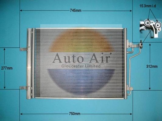 Auto Air Gloucester 16-6227 - Condensatore, Climatizzatore autozon.pro