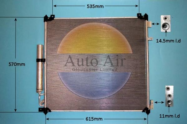 Auto Air Gloucester 160076 - Condensatore, Climatizzatore autozon.pro