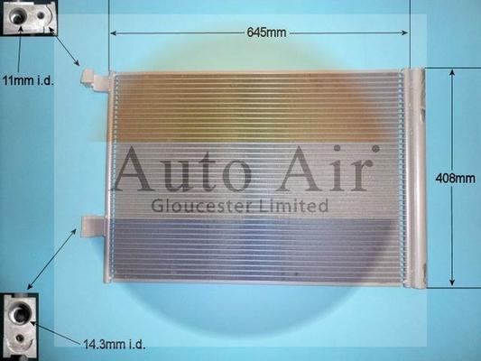 Auto Air Gloucester 16-1449 - Condensatore, Climatizzatore autozon.pro