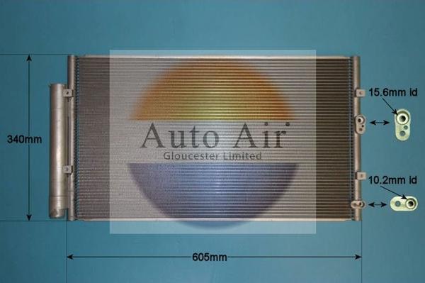 Auto Air Gloucester 16-1440 - Condensatore, Climatizzatore autozon.pro