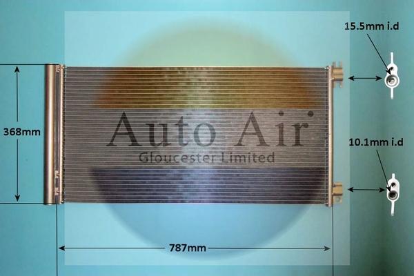 Auto Air Gloucester 16-1448 - Condensatore, Climatizzatore autozon.pro