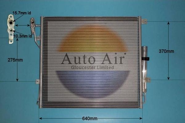 Auto Air Gloucester 16-1401 - Condensatore, Climatizzatore autozon.pro