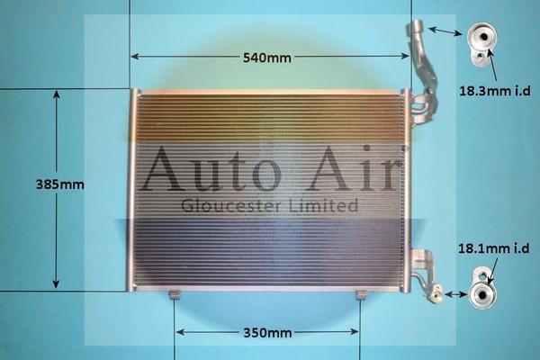 Auto Air Gloucester 16-1410 - Condensatore, Climatizzatore autozon.pro