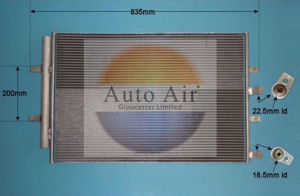 Auto Air Gloucester 16-1436 - Condensatore, Climatizzatore autozon.pro