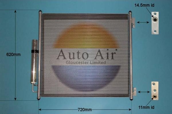 Auto Air Gloucester 16-1438 - Condensatore, Climatizzatore autozon.pro